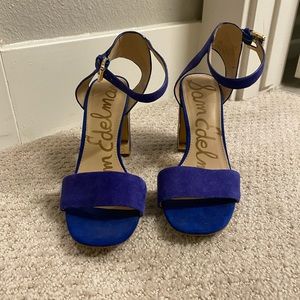 Sam Edelman suede open toe heel sandal (size 6.5)